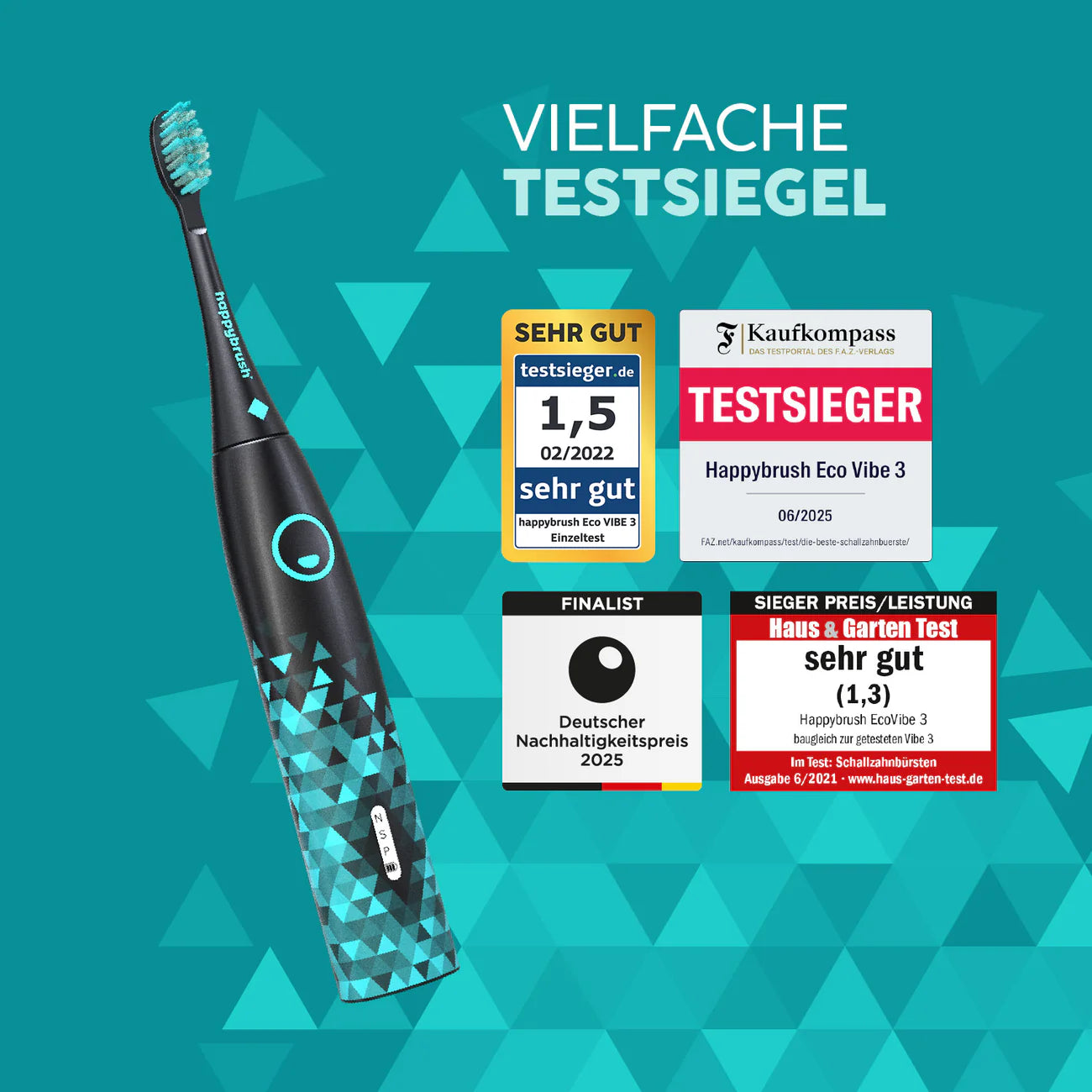 Schallzahnbürste Eco Vibe 3 | Set S