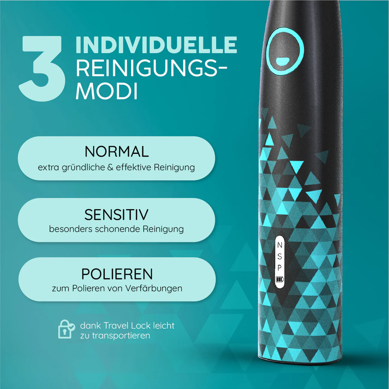 Schallzahnbürste Eco Vibe 3 | Set S